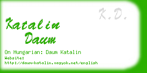 katalin daum business card